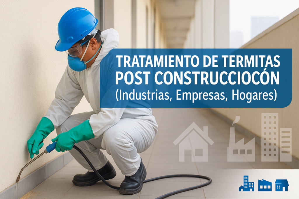 Tratamiento de Termitas comejen  Post Construcción