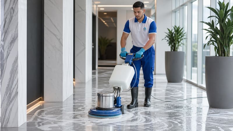 Limpieza profunda de pisos de porcelanato y cerámica - Servicios Salper